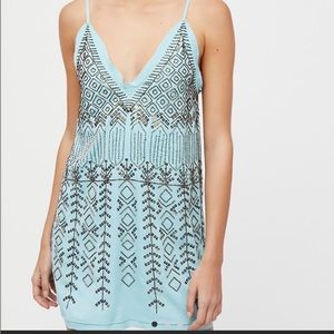 Free People Bare Arizona Nights Embellished Slip Dress